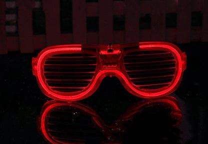 LED light up glasses in various colours with adjustable shining modes for parties