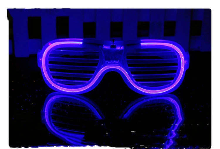 LED light up glasses in various colours with adjustable shining modes for parties