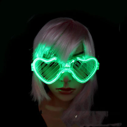 LED light up glasses in various colours with adjustable shining modes for parties