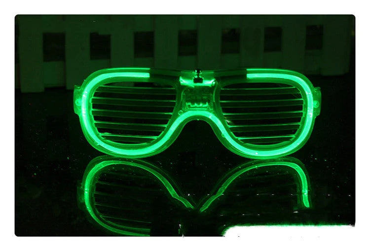 LED light up glasses in various colours with adjustable shining modes for parties