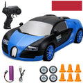Huangbo red 4WD remote control drift car on a surface, showing wireless controller.