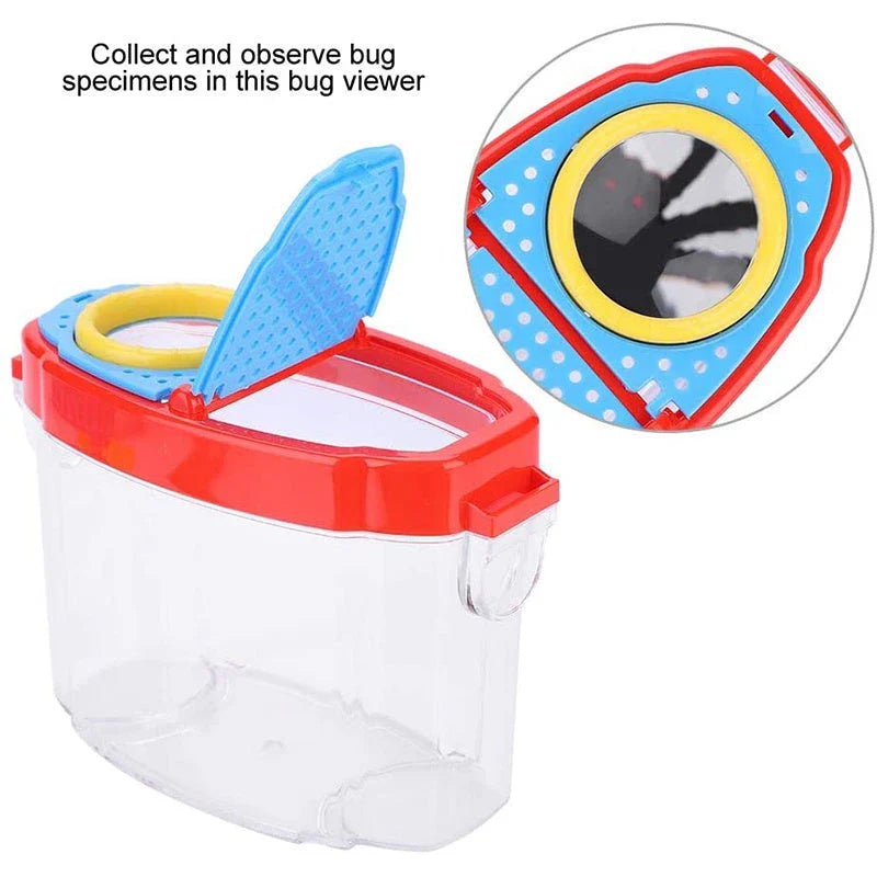 Children's bug viewer magnifier with 6X lens for exploring insects and plants