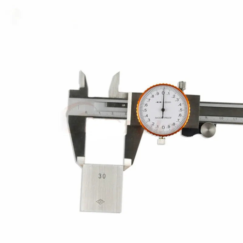 Black and white plastic vernier caliper measuring tool with 0-150mm range straightedge design