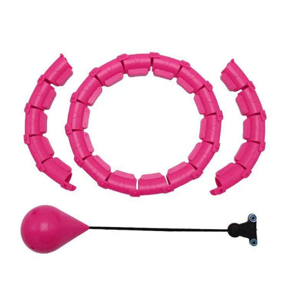 Adjustable waist hoop made of durable polypropylene for at-home fitness and calorie burning