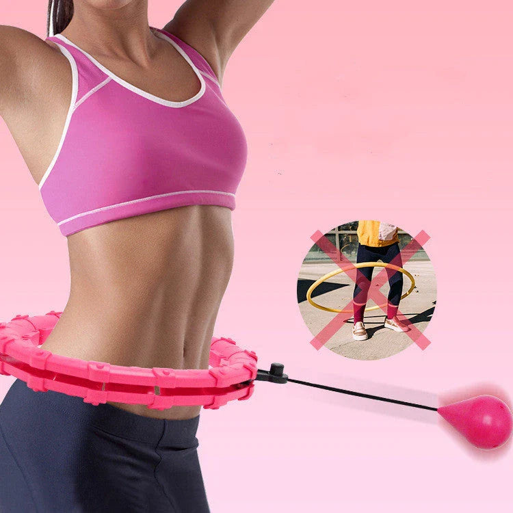 Adjustable waist hoop made of durable polypropylene for at-home fitness and calorie burning