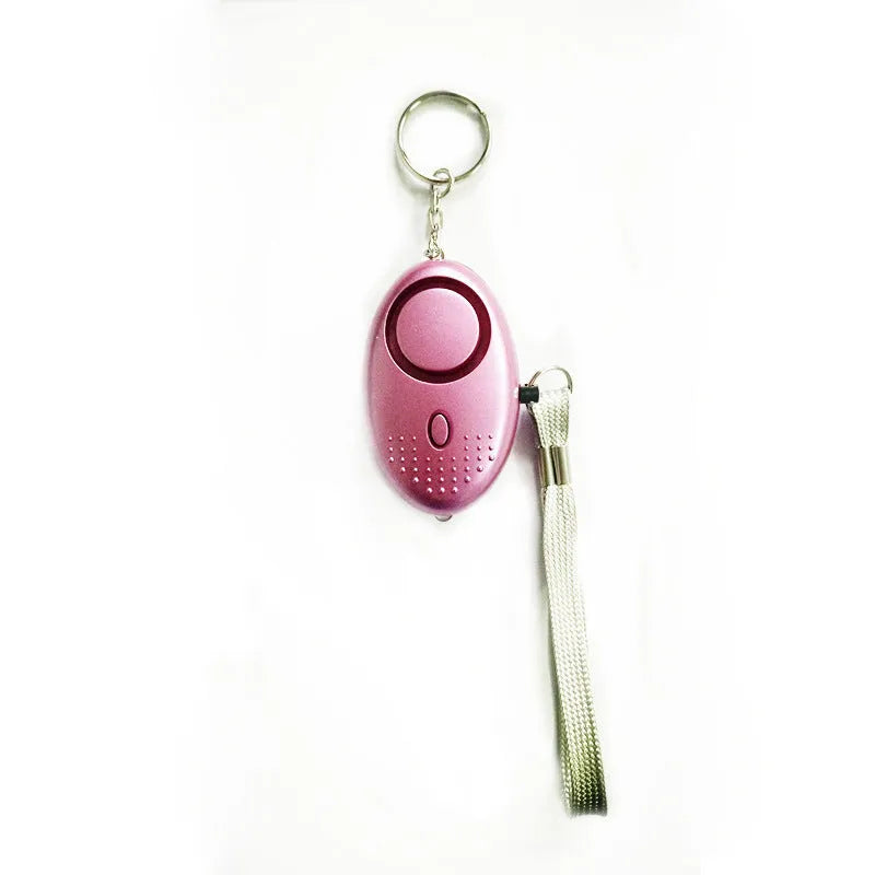 Personal safety alarm with LED light in multiple colour options
