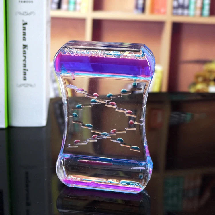 Creative Cruise Fluid Liquid Hourglass Timer with motion hour design in durable resin