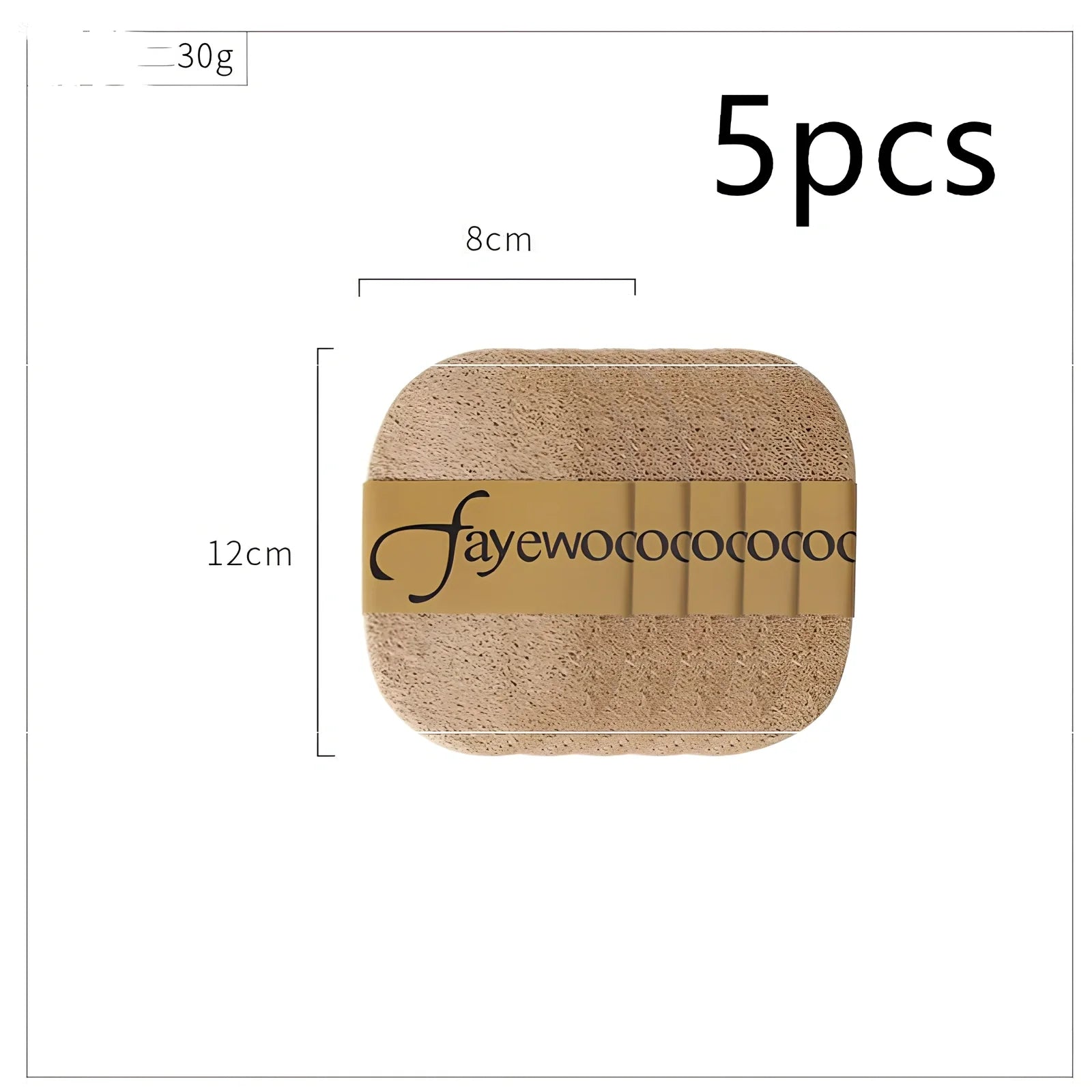 Dark blue 2-in-1 soap dispenser and sponge caddy unit on kitchen counter with measuring tape showing 13.5cm diameter