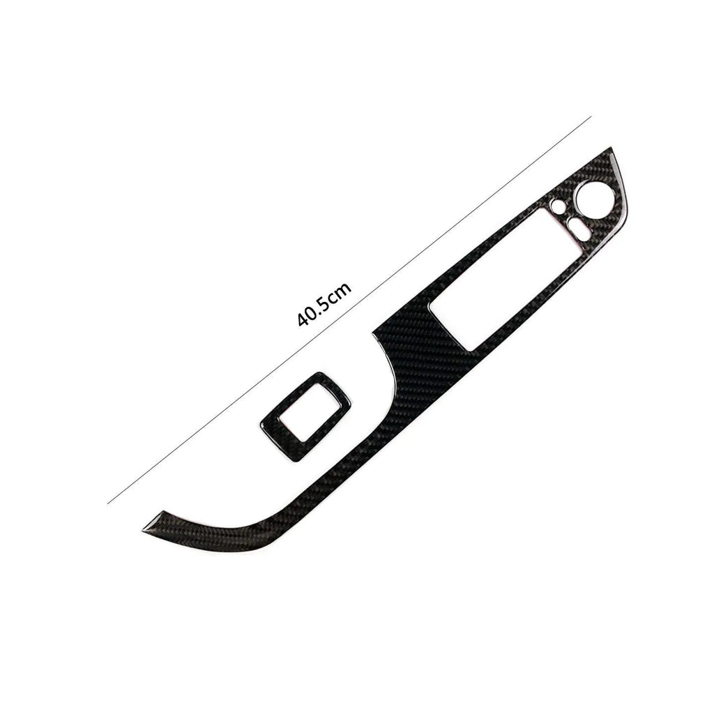 Carbon fibre decorative car window sticker cover with epoxy coating for convertible coupe glass panel