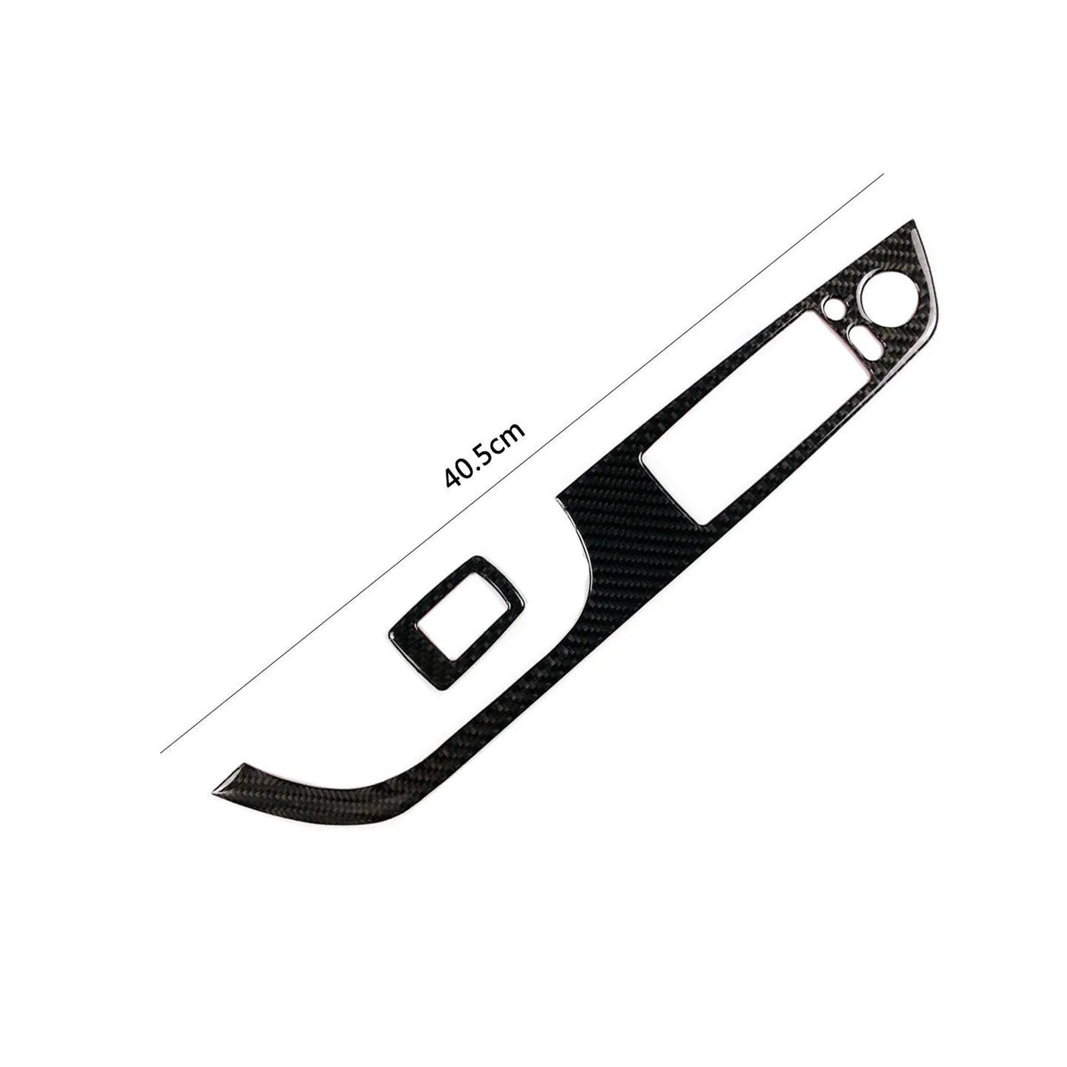 Carbon fibre decorative car window sticker cover with epoxy coating for convertible coupe glass panel
