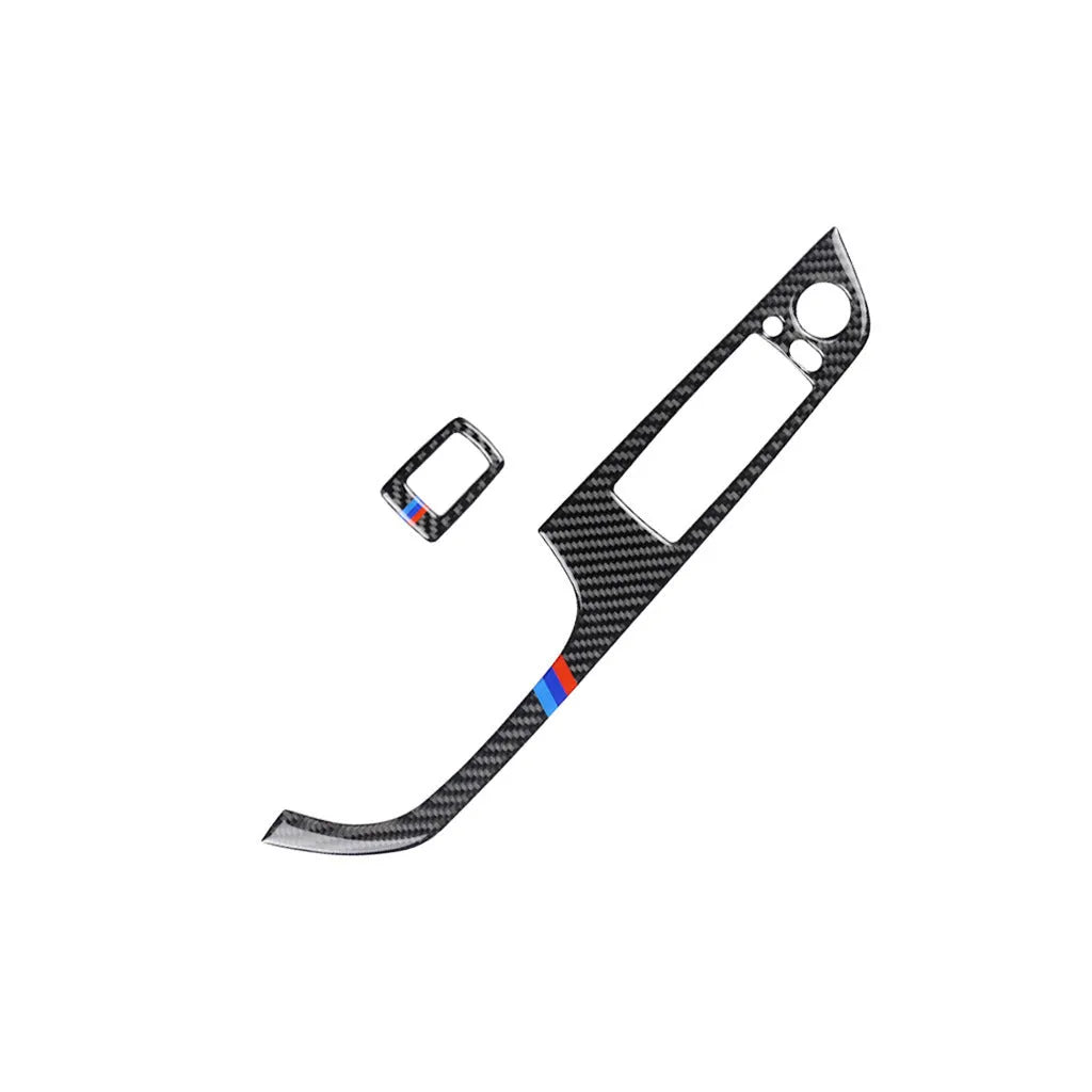 Carbon fibre decorative car window sticker cover with epoxy coating for convertible coupe glass panel