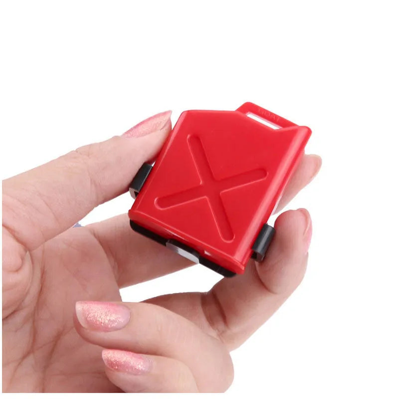 Red plastic oil drum style fuel tank accessory for TRAXXAS TRX-4 RC climbing car