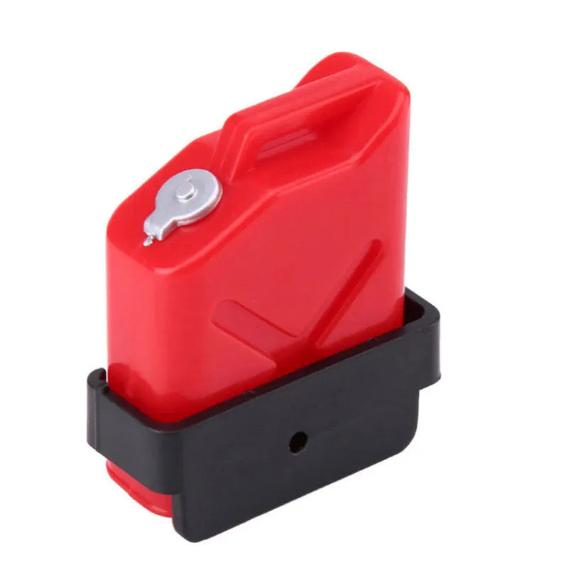 Red plastic oil drum style fuel tank accessory for TRAXXAS TRX-4 RC climbing car