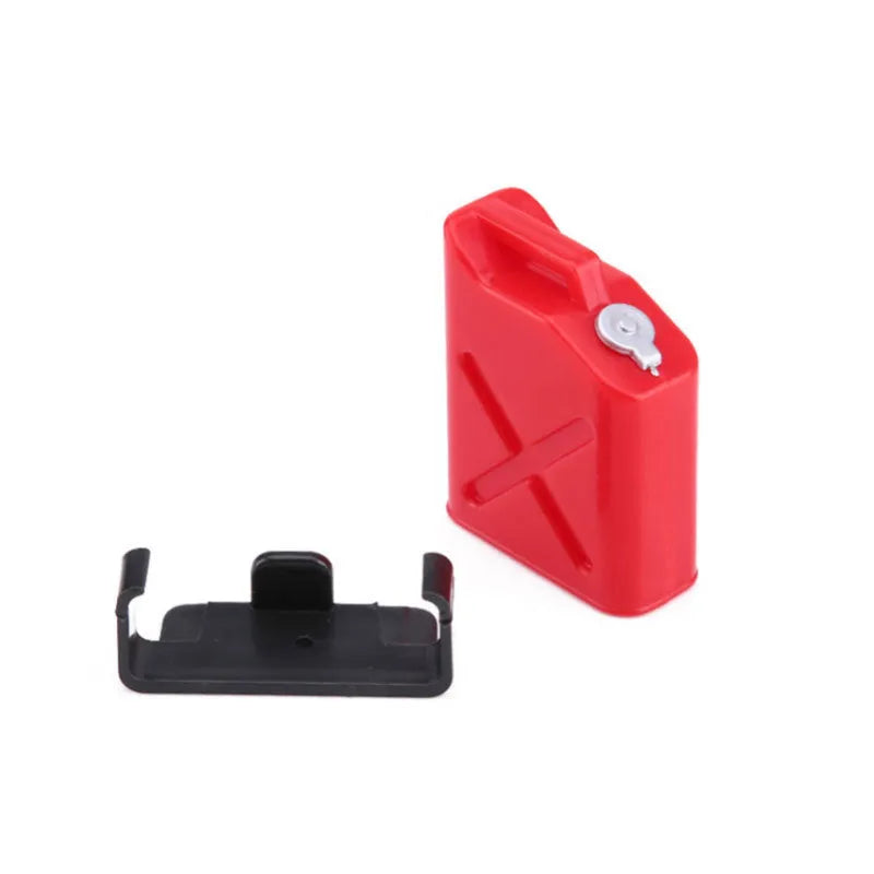 Red plastic oil drum style fuel tank accessory for TRAXXAS TRX-4 RC climbing car