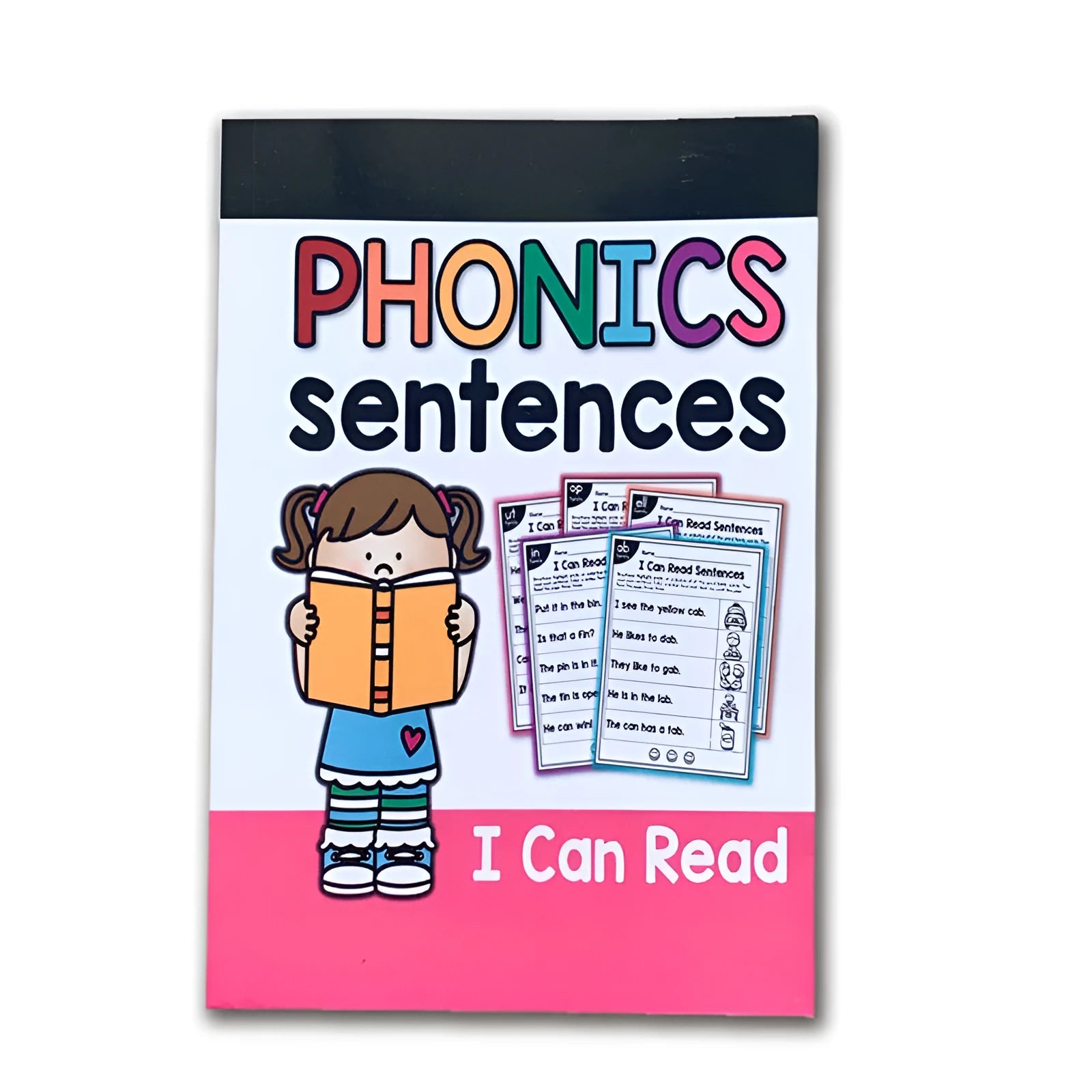 Children's English phonics reading worksheet for age 6+, A5 size 21cm x 14cm