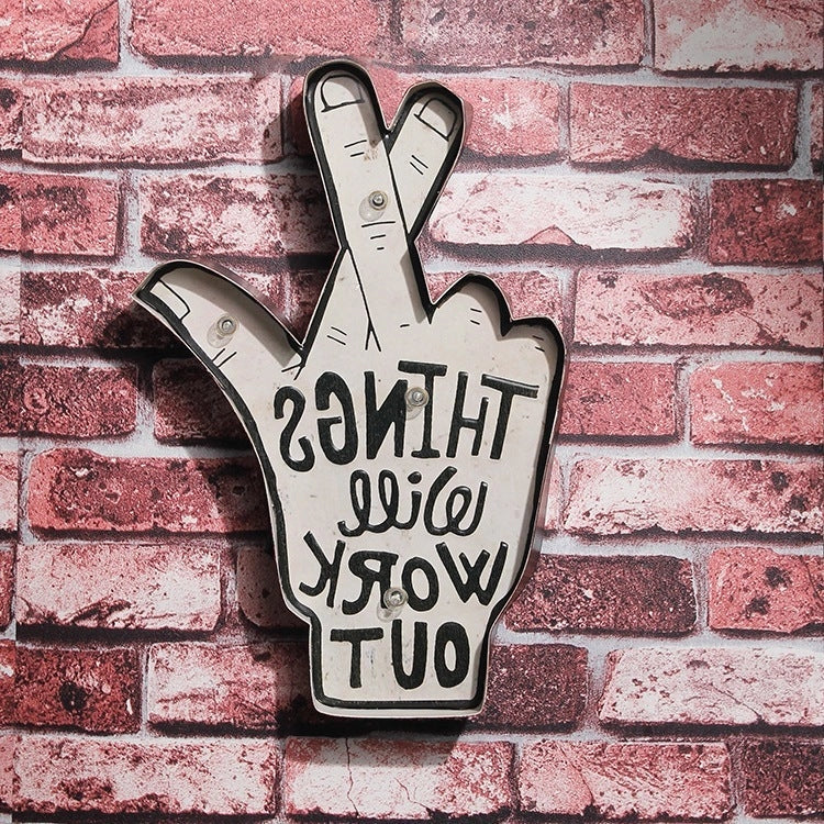 Custom shape LED neon sign with vintage style for wall decoration