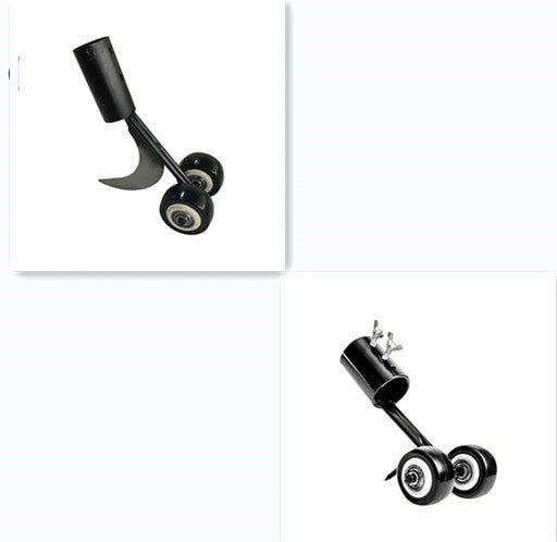 Portable gardening tools set for efficient weed removal with durable metal construction