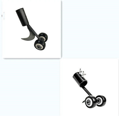 Portable gardening tools set for efficient weed removal with durable metal construction