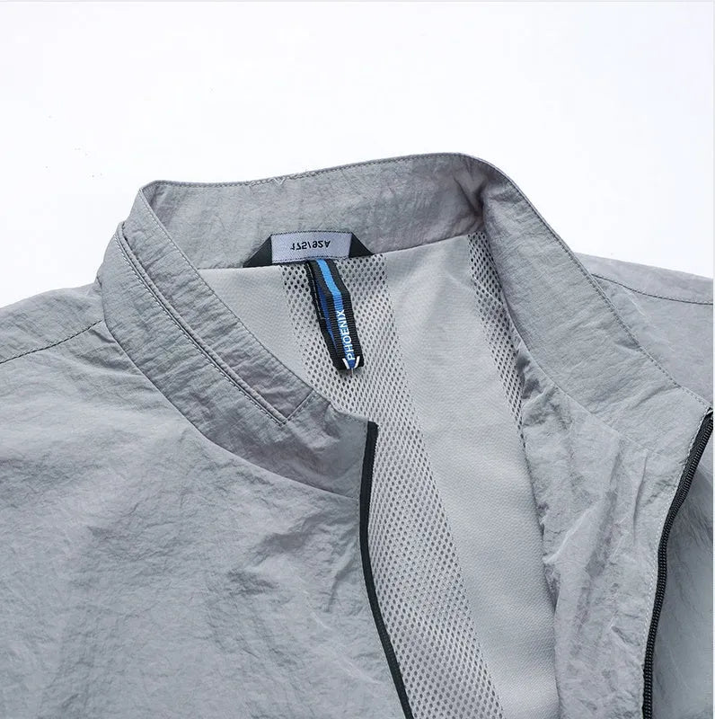 Kentino men's lightweight polyester summer sun protection shirt in blue, grey or navy colours