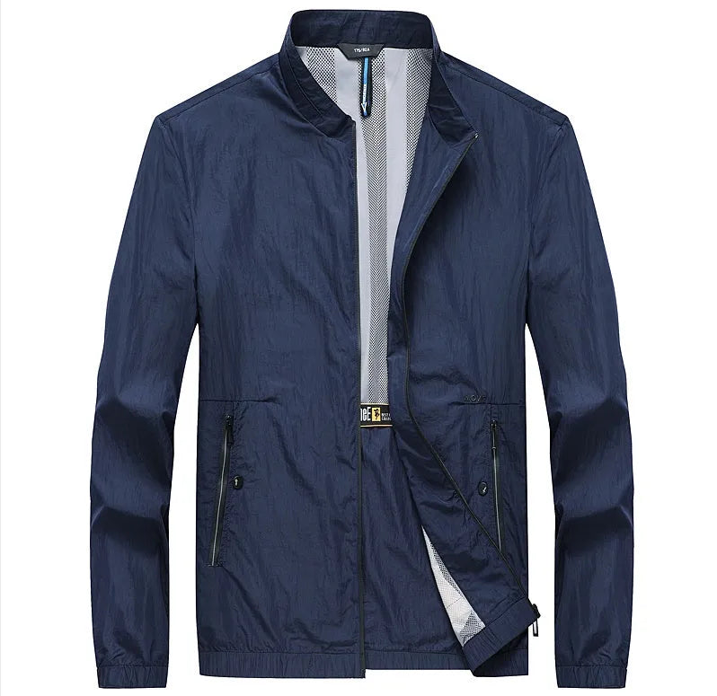 Kentino men's lightweight polyester summer sun protection shirt in blue, grey or navy colours
