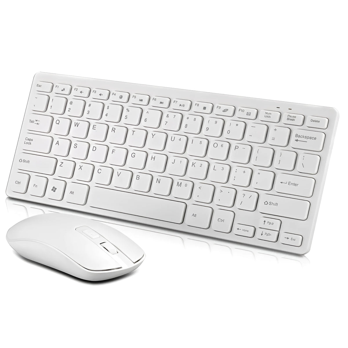 Wireless keyboard and mouse set chocolate colour with USB receiver, 10m range, 1200dpi optical mouse