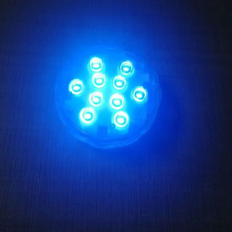 Waterproof 21 button remote control diving light for pools and gardens
