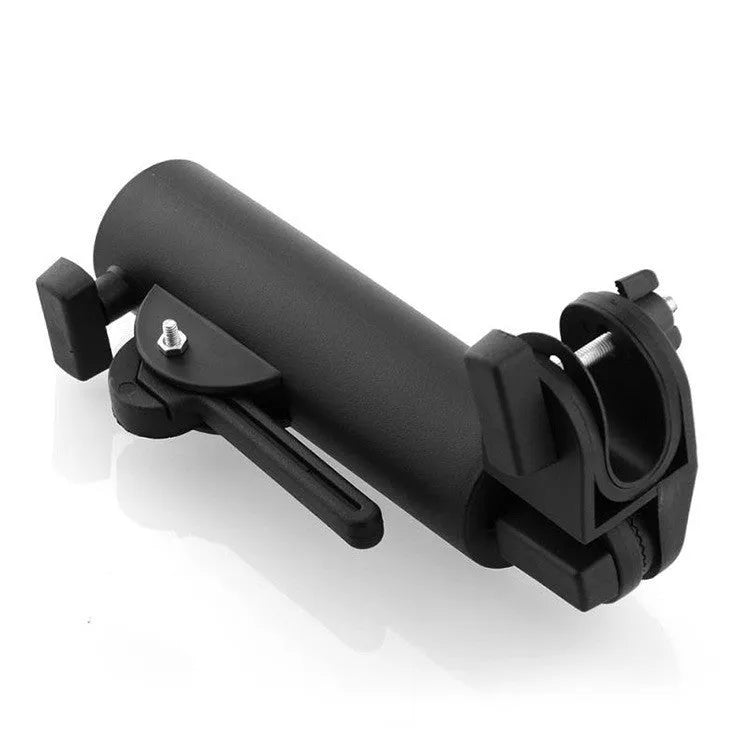 Outdoor plastic umbrella stand bracket 30x4cm in black on patio