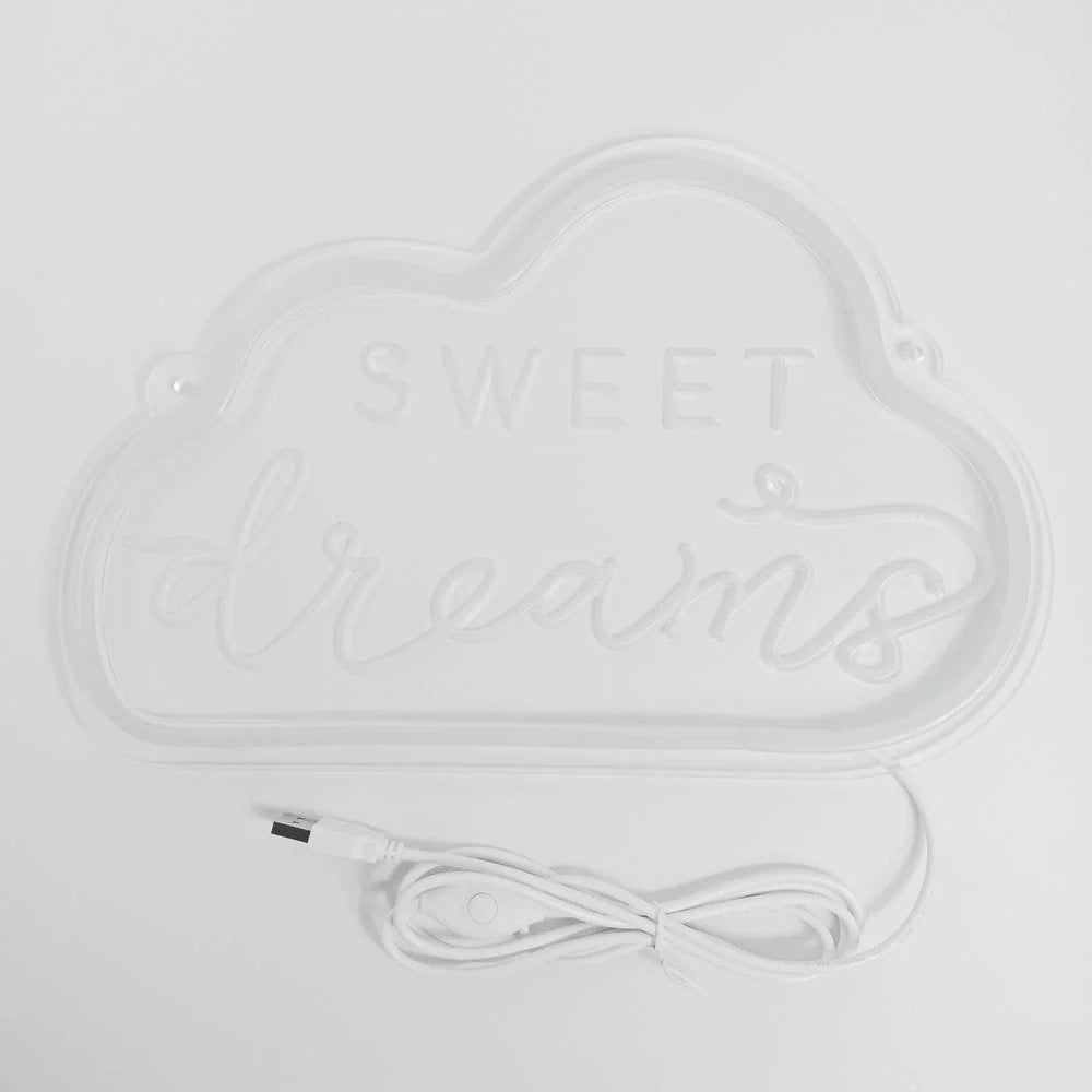 Custom LED neon light decoration with vibrant glow and USB power option