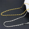 Women's alloy electroplated beach chain anklet in gold colour simple chain design