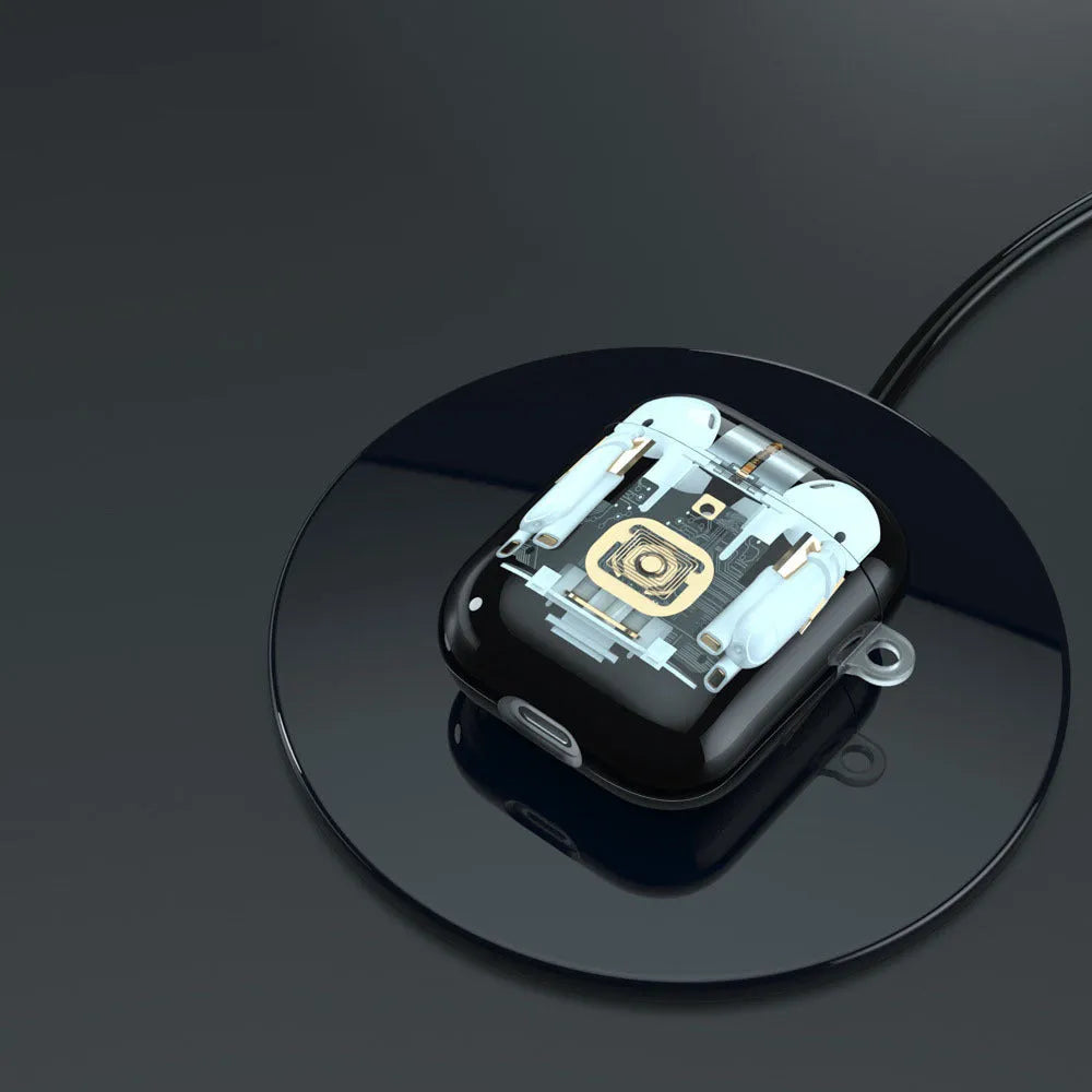 Steampunk mechanical design TPU case for Apple AirPods 1 and 2 generation Bluetooth earphones