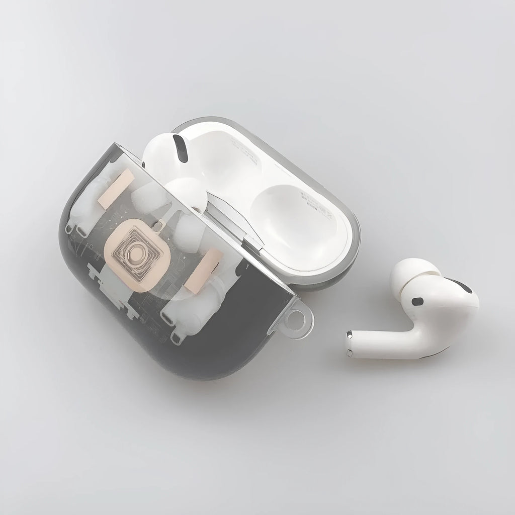 Steampunk mechanical design TPU case for Apple AirPods 1 and 2 generation Bluetooth earphones