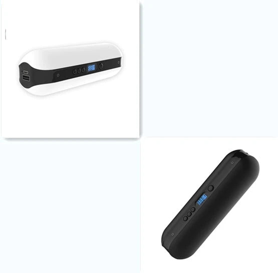 Smart electric bicycle pump with USB charging and automatic stop feature