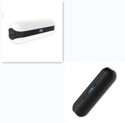 Smart electric bicycle pump with USB charging and automatic stop feature