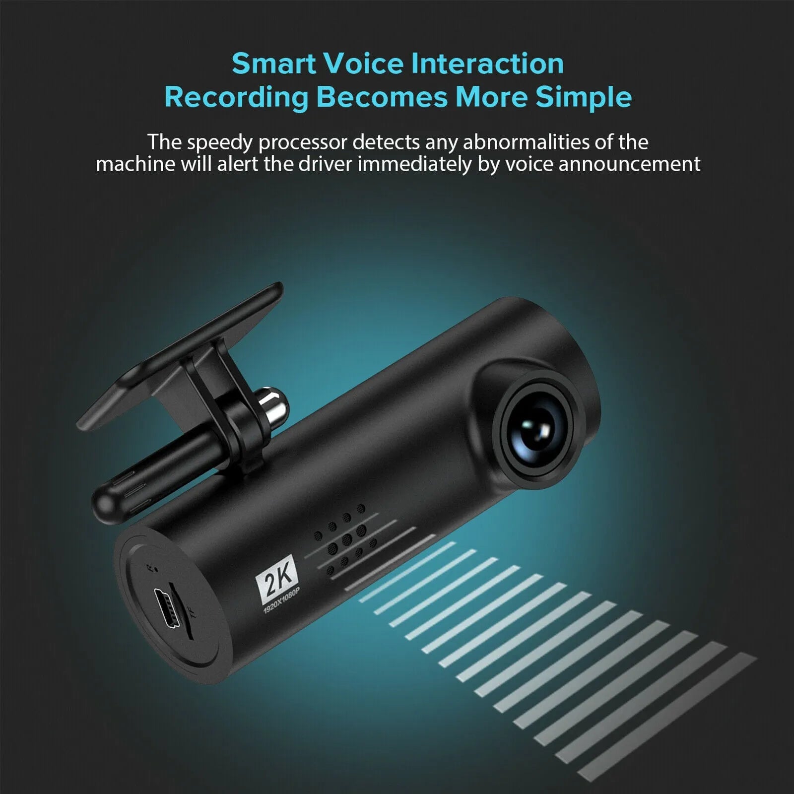 LF9 PRO driving recorder dash cam with WiFi and night vision on car dashboard