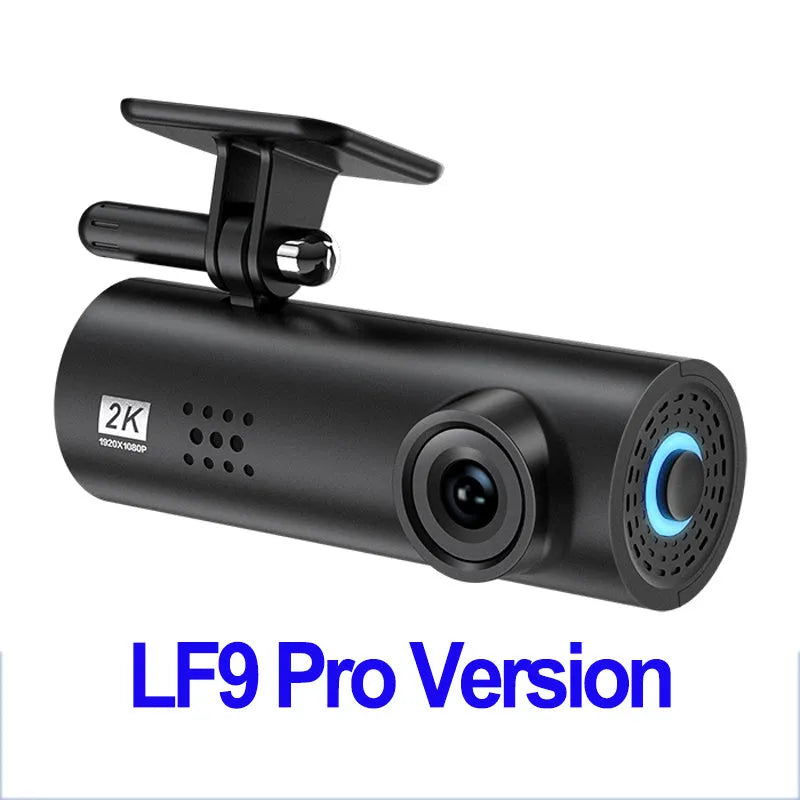 LF9 PRO driving recorder dash cam with WiFi and night vision on car dashboard