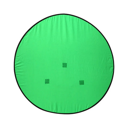 Circular foldable green screen reflector for professional photography