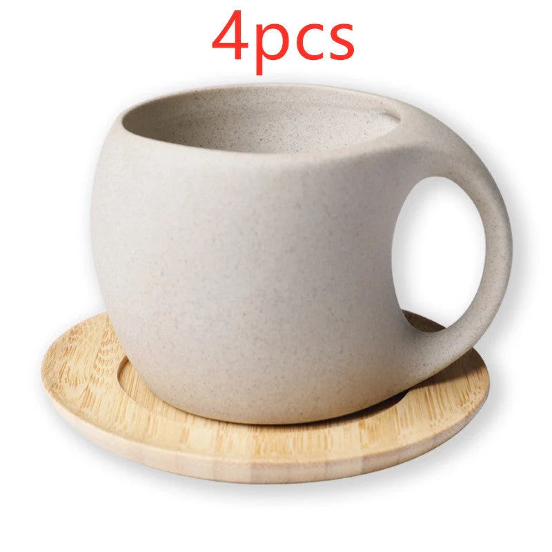 Healthy Pottery Cold Kettle Set with ceramic pot and bamboo tray