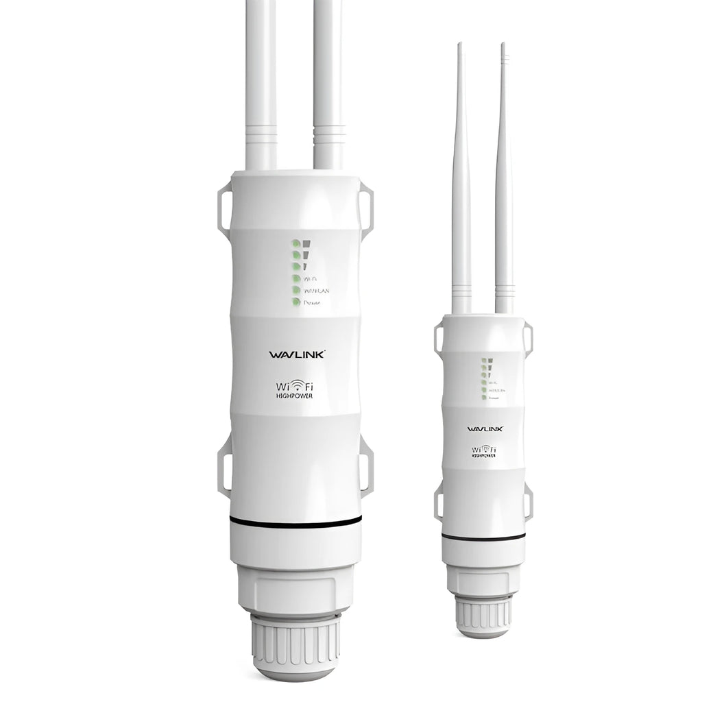 White outdoor wireless access point rangefinder model AC600 with detachable mount