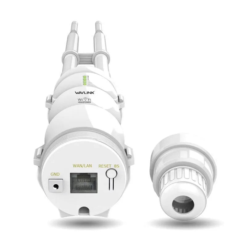 White outdoor wireless access point rangefinder model AC600 with detachable mount