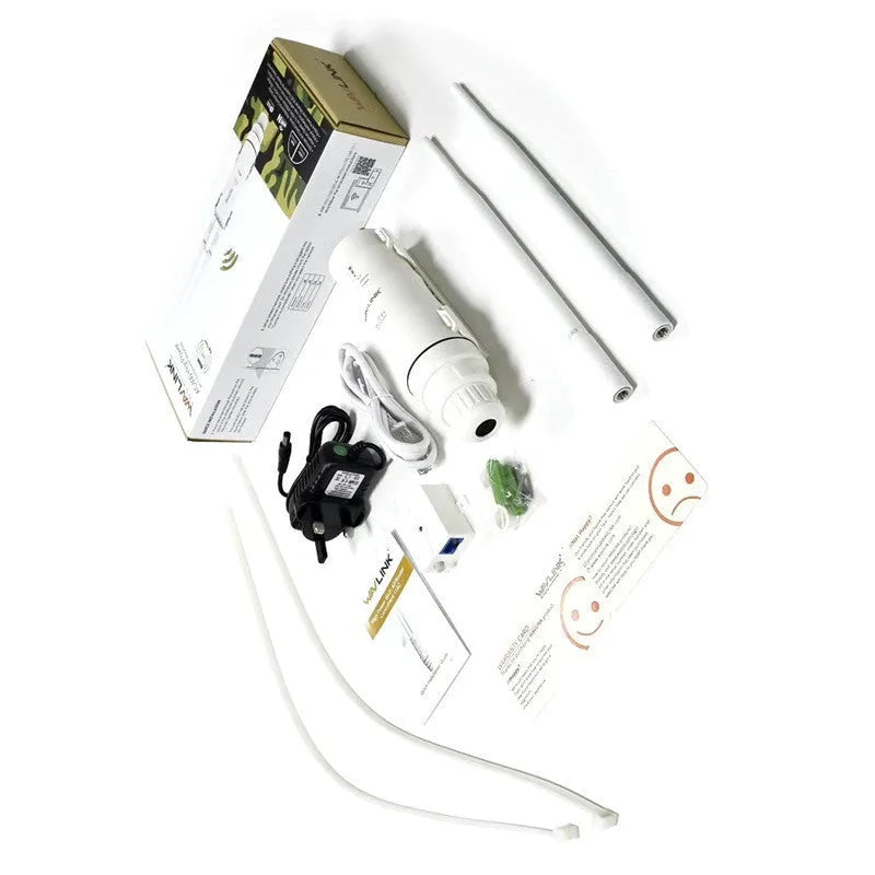 White outdoor wireless access point rangefinder model AC600 with detachable mount