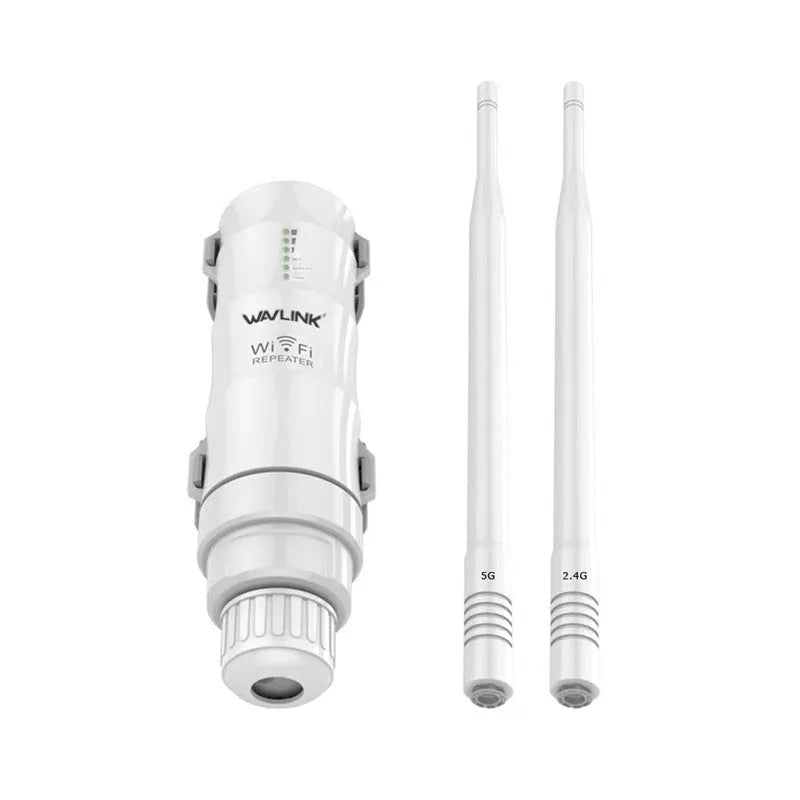 White outdoor wireless access point rangefinder model AC600 with detachable mount