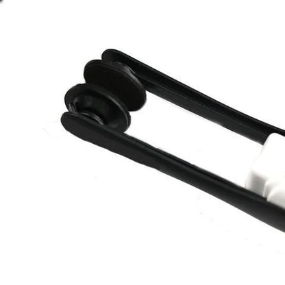 Compact eyewear cleaning brush for glasses and sunglasses, available in multiple colours