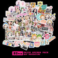 Star-shaped luggage stickers with K-pop band designs measuring 6cm by 4cm
