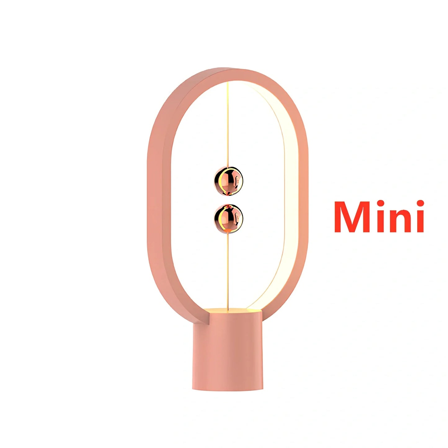 Magnetic bedside night light with ball activation system and adjustable brightness settings