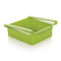 PP plastic hanging refrigerator clapboard storage rack with drawer design in assorted colours