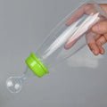 Soft head baby rice cereal squeeze spoon bottle 240mL in blue, green, and pink