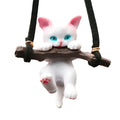 Branch cat design rearview mirror pendant hanging from car mirror as interior decoration