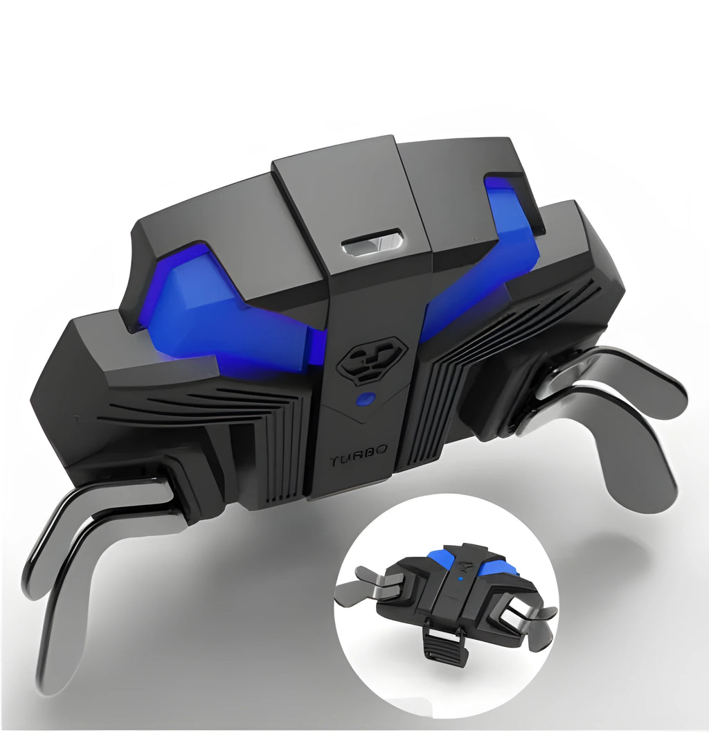 Black PS4 controller back button attachment with Type-C cable