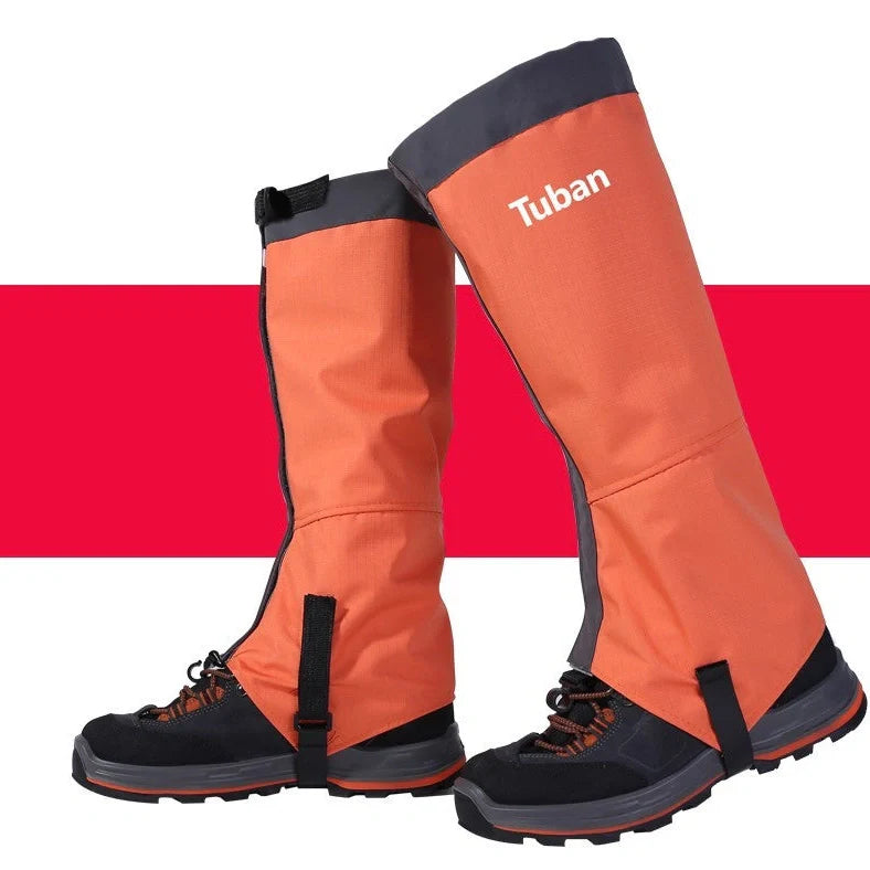 Snow Cover outdoor desert sand shoes in black, blue, and orange colours with reinforced toe caps and ankle support