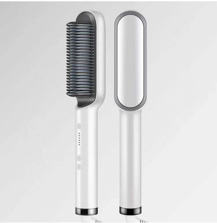 2-in-1 Hair Straightener and Curling Tong with Negative Ion Technology in red, black, white, and green